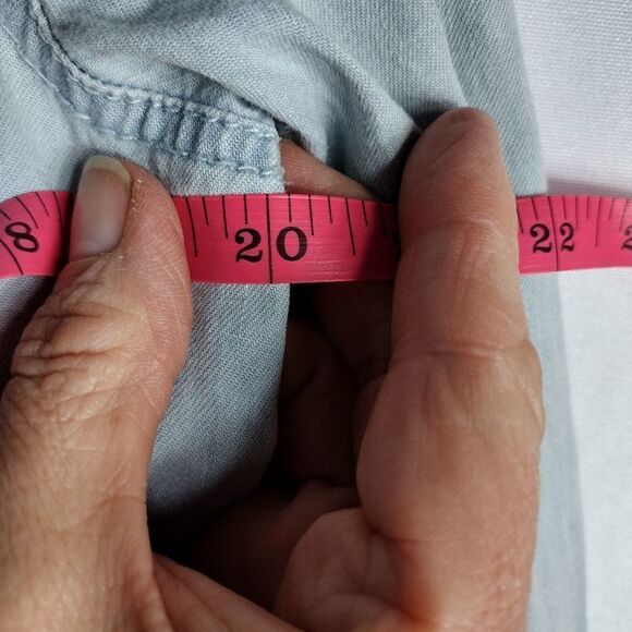 Chico's denim shirt  - Picture 7 of 8